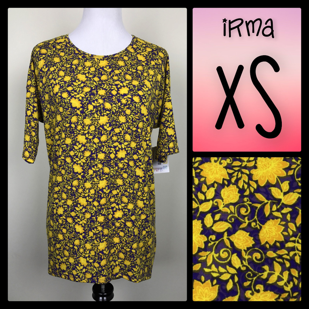 NWT LuLaRoe Irma Tunic - Floral - XS